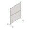 Lorell Adaptable Panel Dividers, Aluminum, Walnut 90276 - alternate 3